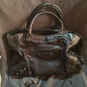 Balenciaga bag in BLACK LAMBSKIN LEATHER SOLD